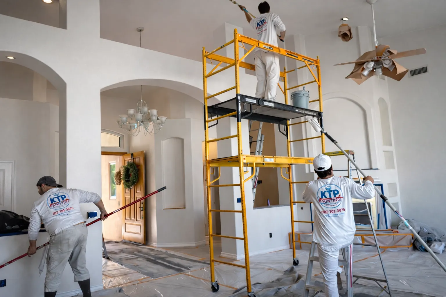ktp three men in white uniform